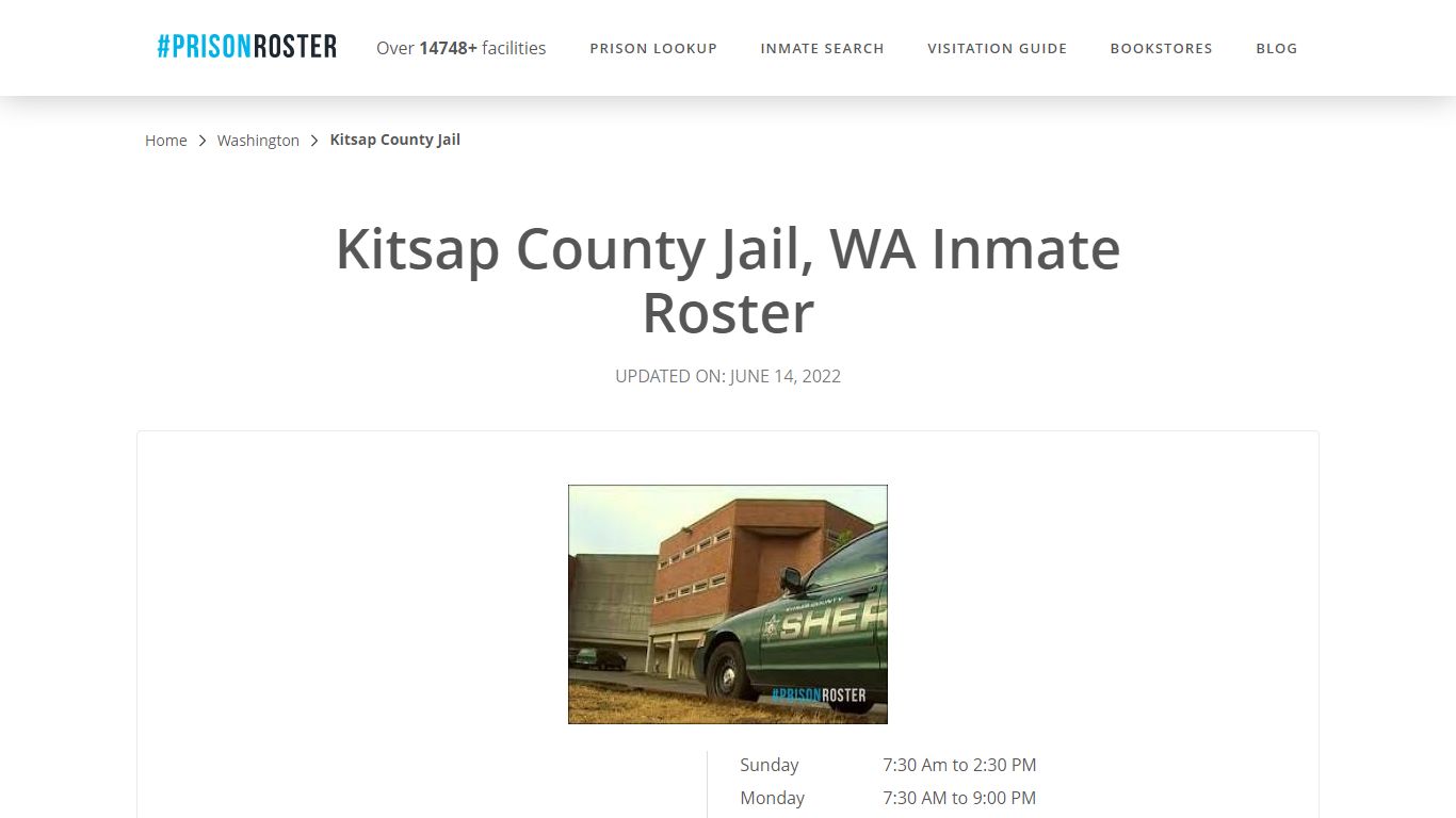 Kitsap County Jail, WA Inmate Roster